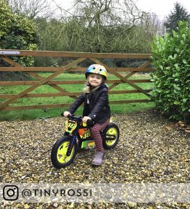 Valentino Rossi Fan On Official Kiddimoto Balance Bike